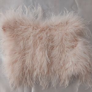 Bridal Pink Ostrich Feather Vest